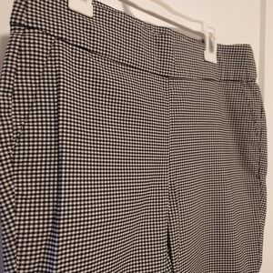 Jones New York Black and White Gingham Pants Size 4